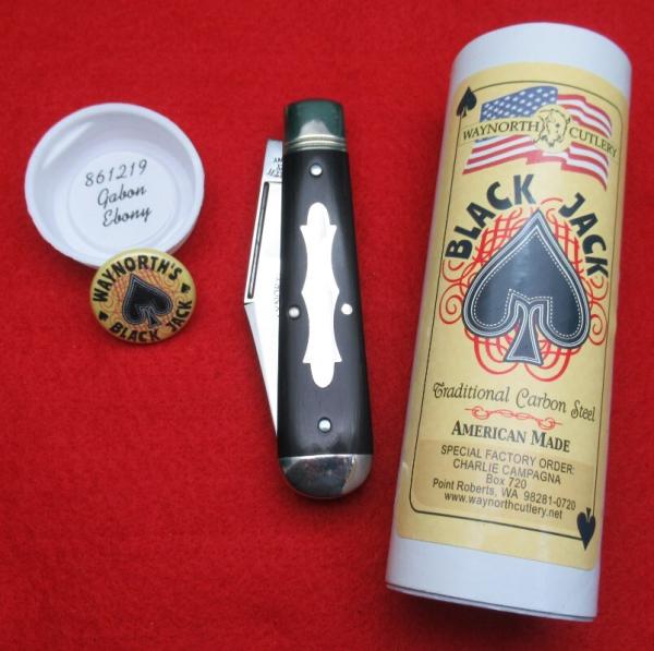 Waynorth Cutlery Black Jack Knife. Charlie Campagna Special Factory Order. SFO. 861219 .....(CCSFO) 