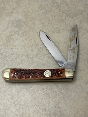 C. Schlieper German Eye Germany Bone TKCA 1982 1 of 255 Trapper Knife