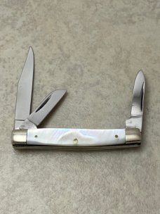 Queen Steel #54 Pearl Mini Stockman Knife 