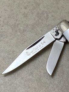 Queen Steel #54 Pearl Mini Stockman Knife 