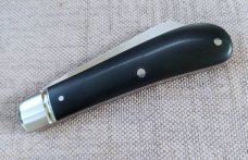 Bobby Toole Swayback Lambsfoot Slipjoint, CPM-154 ,3 7/8"..Paper Micar ,Steel Bolsters..shield,coa Bobby Toole Swayback Lambsfoot Slipjoint, CPM-154 ,3 7/8"..Paper Micar ,Steel Bolsters..shield,coa