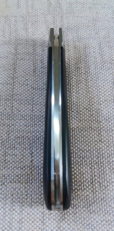 Bobby Toole Swayback Lambsfoot Slipjoint, CPM-154 ,3 7/8"..Paper Micar ,Steel Bolsters..shield,coa Bobby Toole Swayback Lambsfoot Slipjoint, CPM-154 ,3 7/8"..Paper Micar ,Steel Bolsters..shield,coa