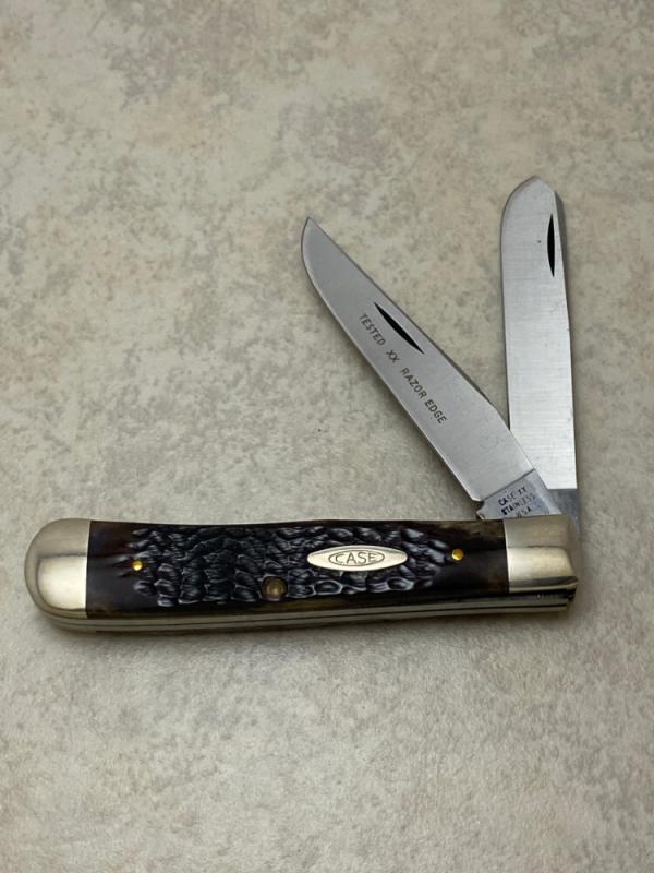 Case XX Stainless USA 1979 Tested XX Razor Edge 6254 Bone Trapper Knife Case XX Stainless USA 1979 Tested XX Razor Edge 6254 Bone Trapper Knife