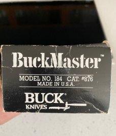 Buck Master 184 Cat 876 Buck Master 184 Cat 876