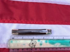 Bulldog Brand 2 Blade Copperhead Knife w/ Gold Dust Handles +Heart Shield & Rabbit Hound Blade Etch Bulldog Brand 2 Blade Copperhead Knife w/ Gold Dust Handles +Heart Shield & Rabbit Hound Blade Etch