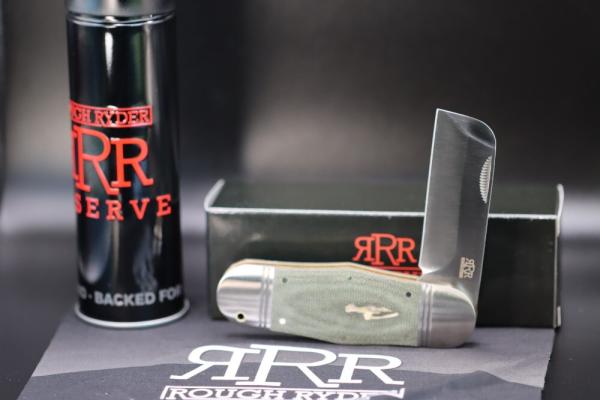 Rough Ryder Reserve HIPPO TOE/OD GREEN MICARTA RRR015