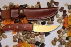 Ontario Knife Company 8699 Robeson Heirloom Series, Trailing Point Hunter Fixed, Satin D2 Blade