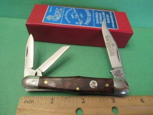 Queen Cutlery Titusville Pa Curly Zebra Swell Center Whittler Pattern # 48