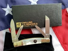 J A Henckels Congress Knife w/ Beauty Mother of Pearl Handles - NOS in Orig Box +leather pouch & COA J A Henckels Congress Knife w/ Beauty Mother of Pearl Handles - NOS in Orig Box +leather pouch & COA