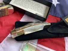 J A Henckels Congress Knife w/ Beauty Mother of Pearl Handles - NOS in Orig Box +leather pouch & COA J A Henckels Congress Knife w/ Beauty Mother of Pearl Handles - NOS in Orig Box +leather pouch & COA