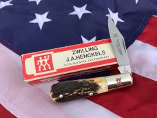 Zwilling J A Henckels 1 Blade "Hand Forged" Barlow (HK-14-S) with Premium Stag Handles -NOS Zwilling J A Henckels 1 Blade "Hand Forged" Barlow (HK-14-S) with Premium Stag Handles -NOS