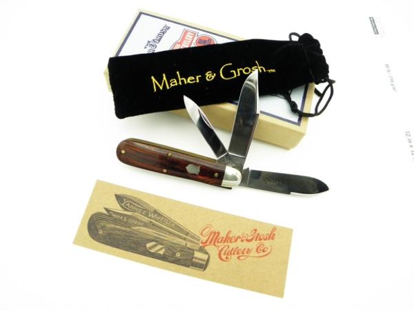 Maher & Grosh #498 The Yankee Whittler by Great Eastern; 3 3/4” closed, cocobolo handles
