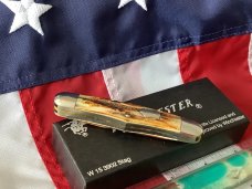 1991 Winchester (by Queen) Hump Back / Balloon Whittler (Mdl#3902 S) w/ Super Stag Handles 1991 Winchester (by Queen) Hump Back / Balloon Whittler (Mdl#3902 S) w/ Super Stag Handles