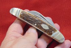 MINT CONDITION BULLDOG BRAND 1ST GEN. LARGE CONGRESS TOBACCO KNIFE GENUINE STAG ENGLISH STEEL 1985 MINT CONDITION BULLDOG BRAND 1ST GEN. LARGE CONGRESS TOBACCO KNIFE GENUINE STAG ENGLISH STEEL 1985