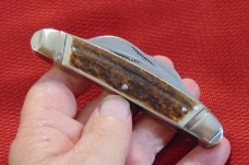 MINT CONDITION BULLDOG BRAND 1ST GEN. LARGE CONGRESS TOBACCO KNIFE GENUINE STAG ENGLISH STEEL 1985 MINT CONDITION BULLDOG BRAND 1ST GEN. LARGE CONGRESS TOBACCO KNIFE GENUINE STAG ENGLISH STEEL 1985