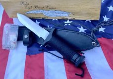 Vintage Parker 11 1/2" Large Fixed Blade Combat/Survival Knife w Orig Sheath and Box! NOS Vintage Parker 11 1/2" Large Fixed Blade Combat/Survival Knife w Orig Sheath and Box! NOS