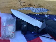 Vintage Parker 11 1/2" Large Fixed Blade Combat/Survival Knife w Orig Sheath and Box! NOS Vintage Parker 11 1/2" Large Fixed Blade Combat/Survival Knife w Orig Sheath and Box! NOS