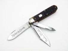 Maher & Grosh #498 The Yankee Whittler by Great Eastern; 3 3/4” closed, jigged bone handles
