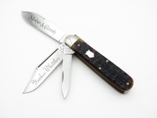 Maher & Grosh #498 The Yankee Whittler by Great Eastern; 3 3/4” closed, jigged bone handles