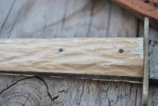 Challenge Cutlery Co. Sheffield England Blade Etched The Hunter's Knife Factory Edge Tarnished 10" 