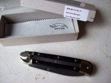 Hubertus Knife Solingen, Germany Large Size 11 Exotic Ebonywood NIB