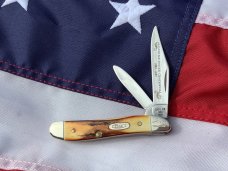 Case xx 1989 Centennial Peanut Knife (MDL# 5220 SS) w/ Great Stag Handles -NOS in M/NM Condition