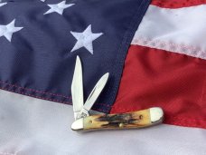 Case xx 1989 Centennial Peanut Knife (MDL# 5220 SS) w/ Great Stag Handles -NOS in M/NM Condition