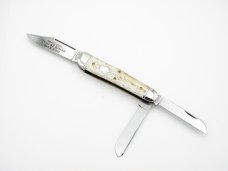 Maher & Grosh #335 SB Texas Ranger Whittler by Great Eastern; 3 5/8” closed, smooth bone handles
