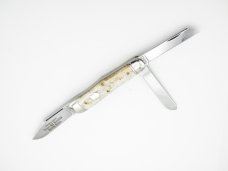 Maher & Grosh #335 SB Texas Ranger Whittler by Great Eastern; 3 5/8” closed, smooth bone handles