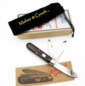 Maher & Grosh #498 The Yankee Whittler by Great Eastern; 3 3/4” closed, cocobolo handles,