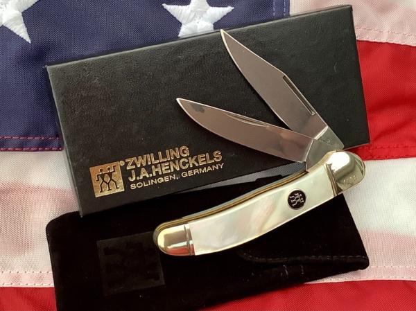 J A Henckels Copperhead Pocket Knife w/ Fantastic Mother of Pearl Handles -NOS J A Henckels Copperhead Pocket Knife w/ Fantastic Mother of Pearl Handles -NOS
