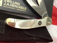 J A Henckels Copperhead Pocket Knife w/ Fantastic Mother of Pearl Handles -NOS J A Henckels Copperhead Pocket Knife w/ Fantastic Mother of Pearl Handles -NOS