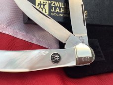 J A Henckels Copperhead Pocket Knife w/ Fantastic Mother of Pearl Handles -NOS J A Henckels Copperhead Pocket Knife w/ Fantastic Mother of Pearl Handles -NOS