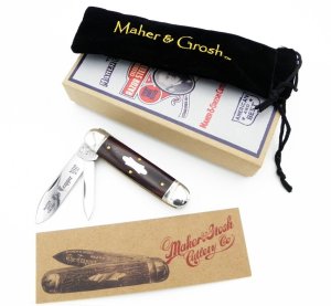 Maher & Grosh #0120 The Trapper by Great Eastern; 3 3/4” closed, cocobolo handles