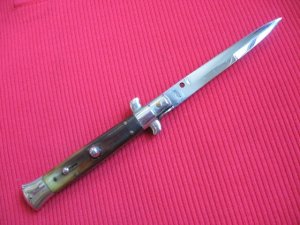Vintage 1950's Italian Picklock STILETTO Switchblade Knife.- Double stamped