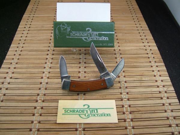 SCHRADE COCO-BOLO C648 3RD GENERATION NOS U.S.A. MADE 1983/84 VINTAGE 3 BLADE STOCKMAN POCKET KNIFE