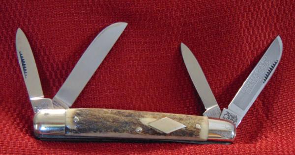MINT CONDITION BULLDOG BRAND 1ST GEN. CONGRESS KNIFE OLD CHUM CHEWING TOBACCO GENUINE STAG 1983 MINT CONDITION BULLDOG BRAND 1ST GEN. CONGRESS KNIFE OLD CHUM CHEWING TOBACCO GENUINE STAG 1983