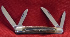 MINT CONDITION BULLDOG BRAND 1ST GEN. CONGRESS KNIFE OLD CHUM CHEWING TOBACCO GENUINE STAG 1983 MINT CONDITION BULLDOG BRAND 1ST GEN. CONGRESS KNIFE OLD CHUM CHEWING TOBACCO GENUINE STAG 1983