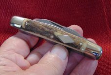 MINT CONDITION BULLDOG BRAND 1ST GEN. CONGRESS KNIFE OLD CHUM CHEWING TOBACCO GENUINE STAG 1983 MINT CONDITION BULLDOG BRAND 1ST GEN. CONGRESS KNIFE OLD CHUM CHEWING TOBACCO GENUINE STAG 1983