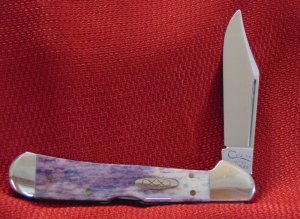 MIB 1997 CASE XX USA  61549L SS SMOOTH PURPLE  BONE COPPERLOCK  ITEM #02350 1 OF 950 