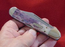 MIB 1997 CASE XX USA 61549L SS SMOOTH PURPLE BONE COPPERLOCK ITEM #02350 1 OF 950 MIB 1997 CASE XX USA 61549L SS SMOOTH PURPLE BONE COPPERLOCK ITEM #02350 1 OF 950