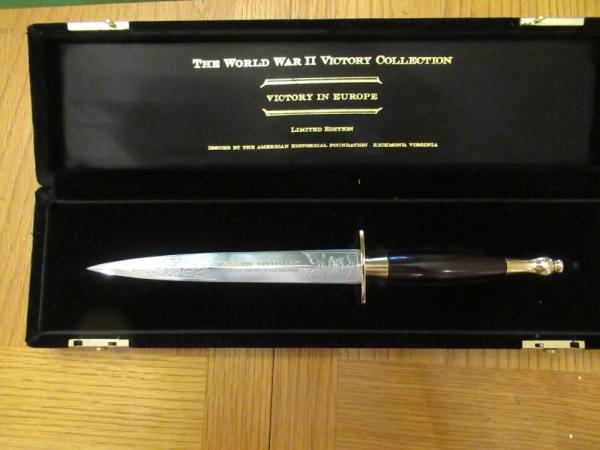 Wilkinson Sword American Historical Foundation Commemorative Fairburn Sykes Dagger 1 of 2500