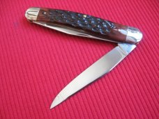 Vintage Italian Pickbone Knife GESCO Two Blade "52 ITALY" Pick Bone - Old Stock! Vintage Italian Pickbone Knife GESCO Two Blade "52 ITALY" Pick Bone - Old Stock!