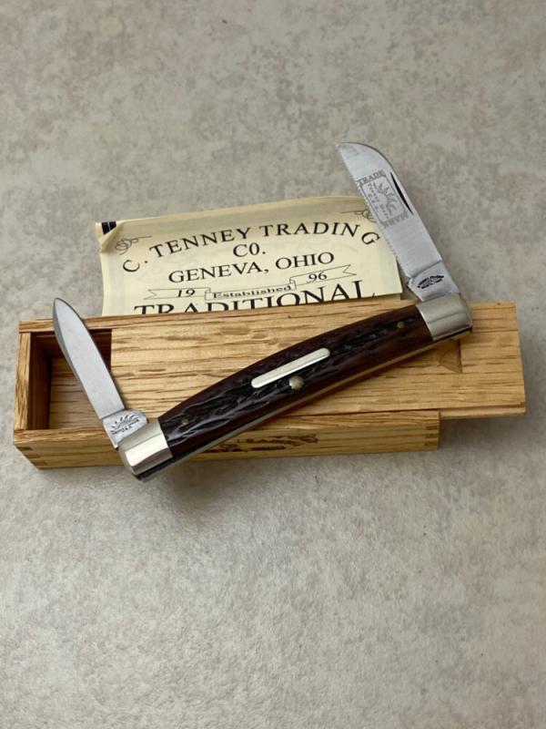 C. Tenney Trading Co 1996 Bone 2 Blade Congress Knife in Box