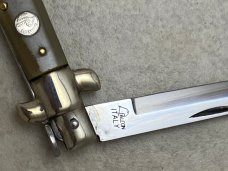 Falcon Italy Horn Lockback Stiletto Knife 