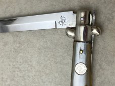Falcon Italy Horn Lockback Stiletto Knife 