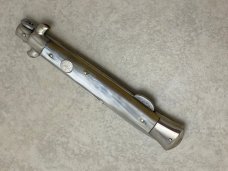 Falcon Italy Horn Lockback Stiletto Knife 