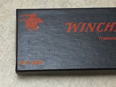 Winchester Trademark USA 1990 Bone 1920 Coke Bottle Folding Hunter Knife in Box