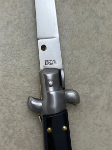 INOX 11" Horn  Italian Stiletto Switchblade Knife