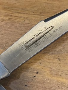 Camillus NY USA CCC-4 Bone Classic Cartridge Bone .257 ROBERTS Banana Trapper Knife in Box
